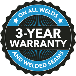 Husky® Portable Containment offers a 3-year warranty on all welds