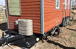Pillow tank used for Tiny House water Storage